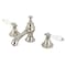Kingston Brass KC7066PL Vintage 8" Widespread Bathroom Faucet, Polished Nickel KC7066PL - alternate 1
